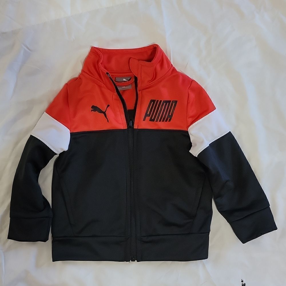 Puma Infant Speed Cat Zip Front Track Jacket Size 12 months